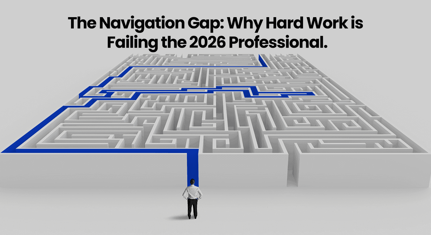 The Navigation Gap: Why Hard Work is Failing the 2026 Professional.