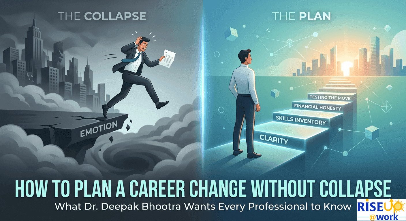How to Plan a Career Change Without Collapse: What Dr. Deepak Bhootra Wants Every Professional to Know
