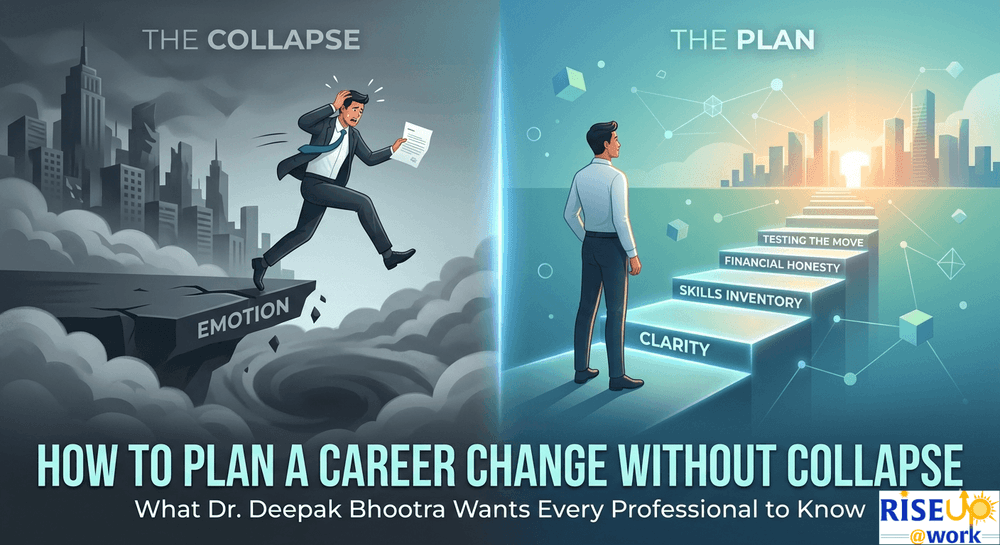 How to Plan a Career Change Without Collapse: What Dr. Deepak Bhootra Wants Every Professional to Know