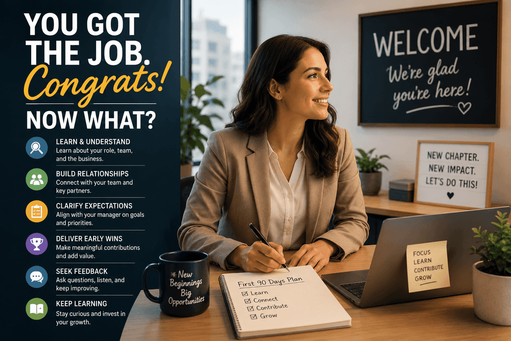 You Got the Job. Congrats! Now What?